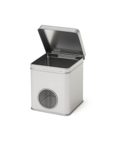 Barattolo Latta per Tè in argento con display 250grs | Buone condizioni