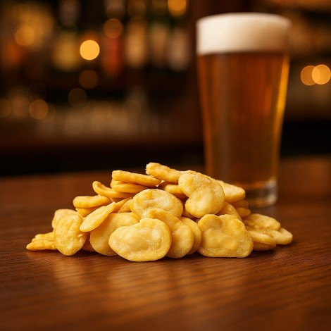 Fava Frita con Sal | Fava Fregida | Excelente aperitivo para snack