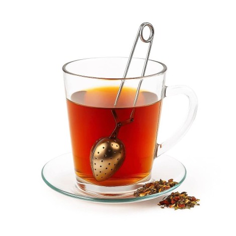 Infusore per Tè in acciaio Inox | Pinzette con un Cucchiaio | Negozio di Accessori per la preparazione di Tè