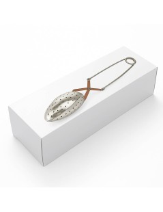 Infusore per Tè in acciaio Inox | Pinzette con un Cucchiaio | Negozio di Accessori per la preparazione di Tè