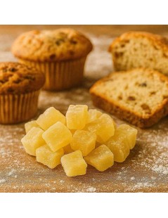 Ananas Déshydraté en cubes | Est un aliment nutritif au goût aigre-doux