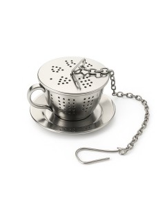 Infuser für Tee, Edelstahl | Tasse mit Teller | Zubehör für Tee