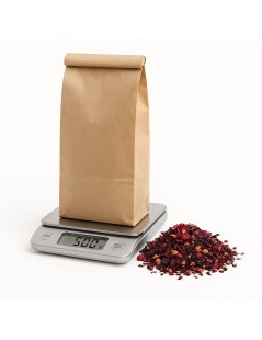 Sac Kraft Affichage 500g | Idéal pour l'emballage de Thés, Épices ou des Céréales