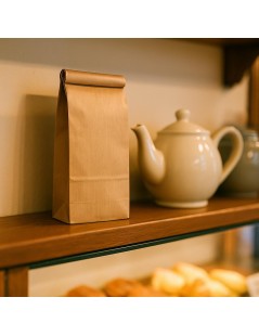 Bolsa Kraft Natural con Clip 250g | Ideales para embalar Tés y Especias