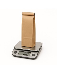 Sacchetto Kraft Naturale con Clip 100g | Ideale per il confezionamento di Tè
