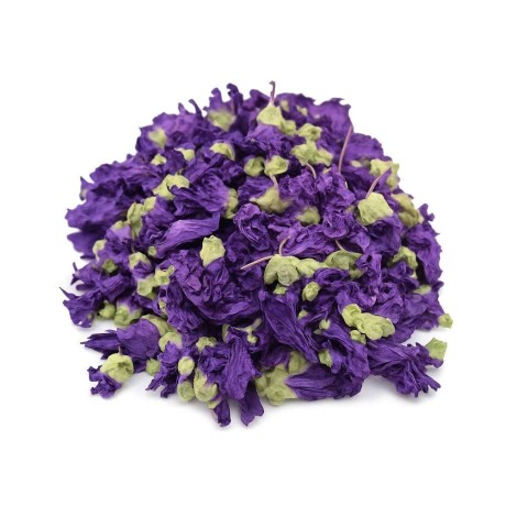 Tisane Fleurs de Mauve Malva Sylvestris pour mal de gorge et l'enrouement