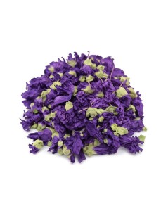 Tisane Fleurs de Mauve Malva Sylvestris pour mal de gorge et l'enrouement