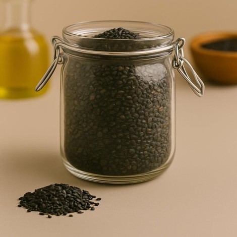 Semi di Sesamo Nero | Sesamum indicum contribuiscono a una salute ottimale