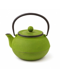 Iron Cast Teapot Green Tenshi with 800ml | Buy Japanese Artisan Teapot