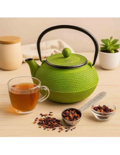 Teiera in Ghisa Verde Tenshi con 800ml | È un pezzo unico e originale