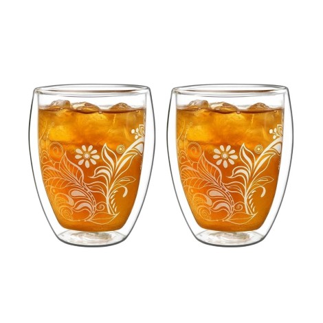 Tasse Doppel-Glas Creano - Floral Collection