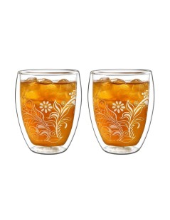 Coupes En Verre À Double Creano - Collection Florale