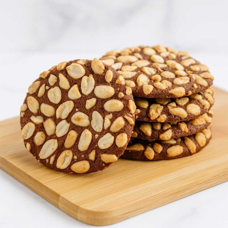 Biscuits au Cacao et Cacahuètes – Artisanaux, Sains et Croquants