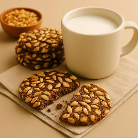 Biscuits au Cacao et Cacahuètes – Artisanaux, Sains et Croquants