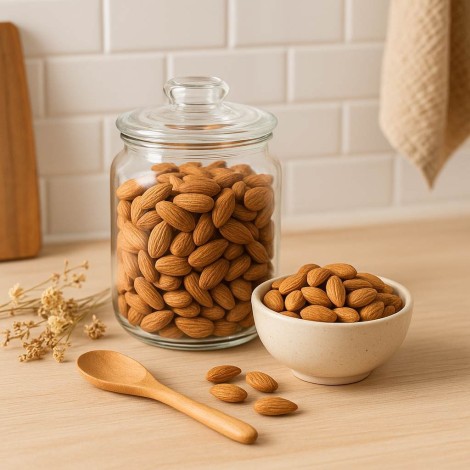 Almonds with Skin | Amygdalus communis | Dry fruit very rich in nutrients