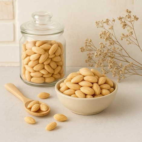 Mandorle Tostate Senza Buccia | Fonte di omega-3, fibre e proteine