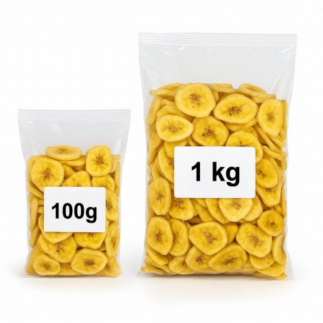 Banane séchée est un fruit sec riche en fibres, magnésium et potassium