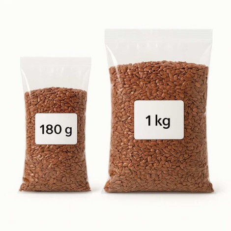 Brown Flaxseed (Linum usitatissimum) Natural Source of Fiber & Omega 3