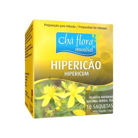 Chá de Hipericão em saquetas - Hypericum perfoliatum - Erva de São João