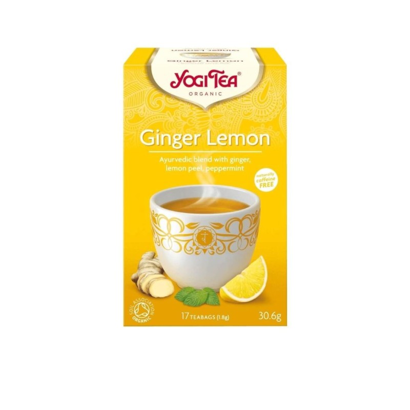 Yogi Tea Gengibre e Limão Bio - 17 Saquetas