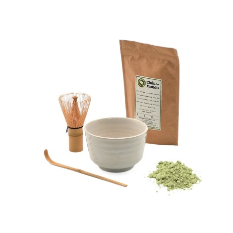 Japanese Matcha Tea Set - White | Japan Matcha, Bowl, Brush and Spoon