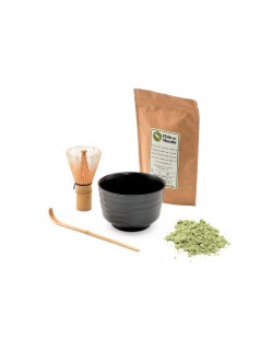 Japanisches Matcha-Set 4-teilig - Schwarz | Schüssel, Pinsel und Löffel