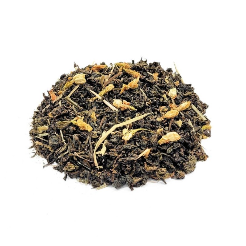 Tè Oolong Dea del Gelsomino, miscela di tè oolong, gelsomino e citronela