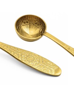 Colher Doseadora para Chá em Inox Dourado