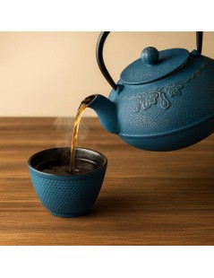 Iron Cast Teapot Blue Lantian - 1000ml