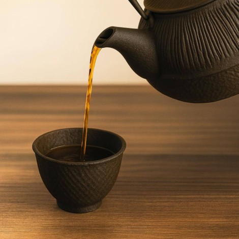 Teekanne aus Gusseisen Schwarze „Baoji“ - 800ml