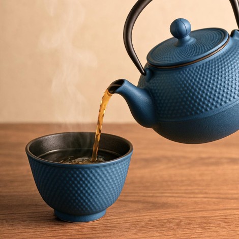 Tetera de Hierro Azul Tenshi - 800ml