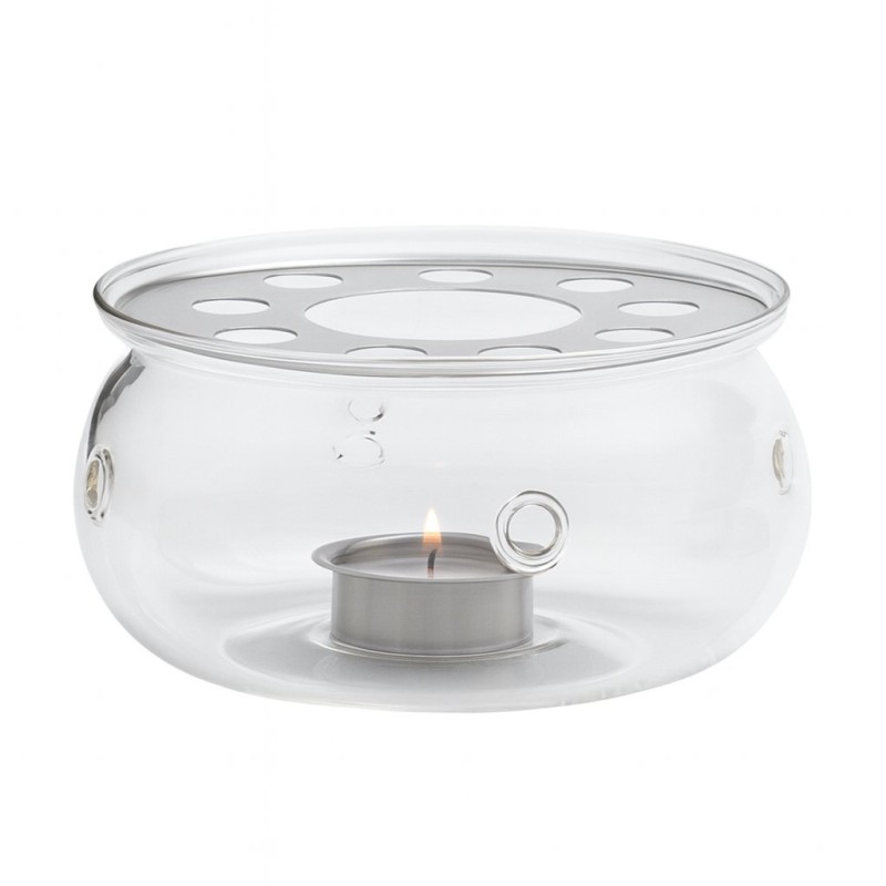 Scalda tè in vetro | Riscaldatore per teiera | Riscaldatore con tealight