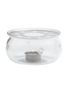 Scalda tè in vetro | Riscaldatore per teiera | Riscaldatore con tealight