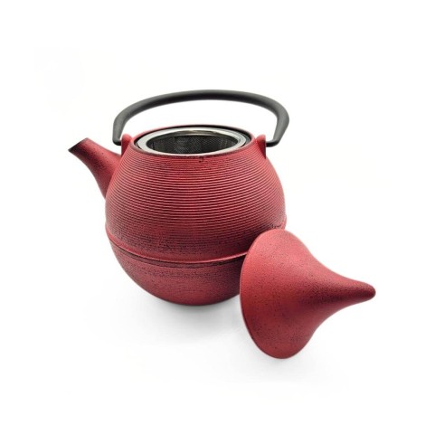 Tetera de Hierro Fundido Rosa Kanji con Capacidad de 700ml e Infusor
