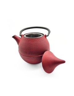 Iron Cast Teapot Pink Kanji with 700ml Capacity and Infuser