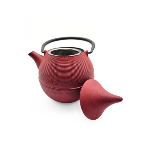 Théière en Fonte Rose Kanji de 700 ml avec Infuseur pour Thé