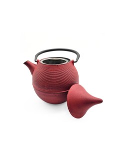 Théière en Fonte Rose Kanji de 700 ml avec Infuseur pour Thé
