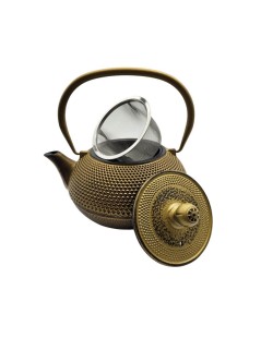 Teekanne Gold Wansu 800 ml – Japanische Eleganz für Teegenuss