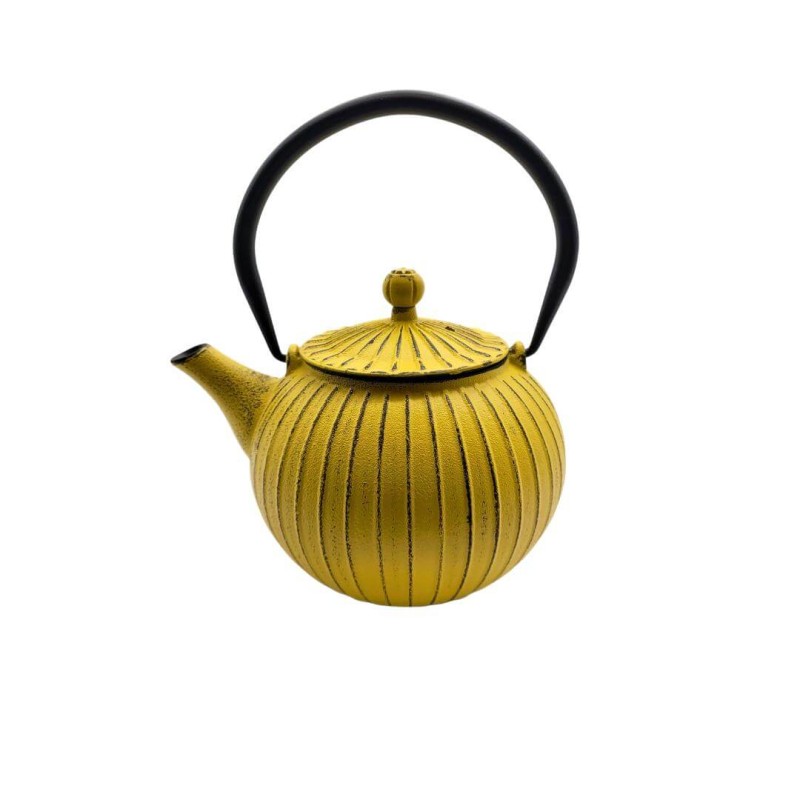 Yellow Cast Iron Teapot Shatra 800ml – Japanese Design & Elegance