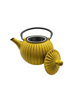 Théière en Fonte Jaune Shatra 800ml – Design et Élégance Japonaise