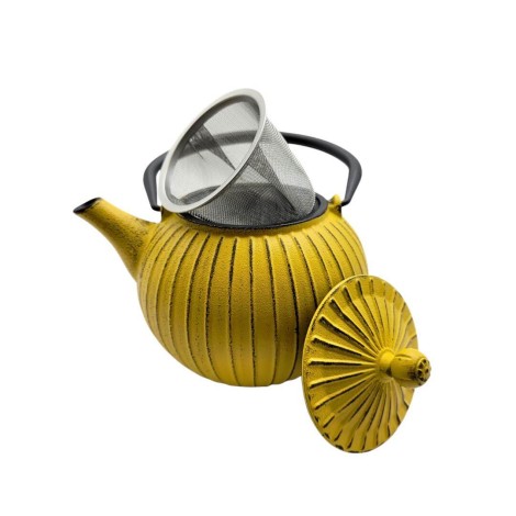 Teiera in Ghisa Gialla Shatra 800ml – Design ed Eleganza Giapponese