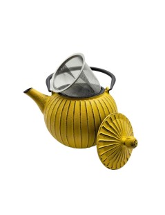 Théière en Fonte Jaune Shatra 800ml – Design et Élégance Japonaise
