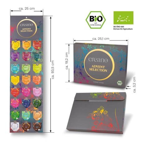 Advent Calendar Set Creano with Organic Teas - 24 Sachets