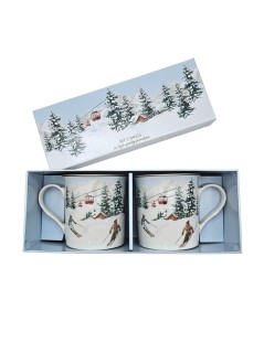 Set de 2 Tasses en Porcelaine Winter – 300 ml - Idées cadeaux de Noël