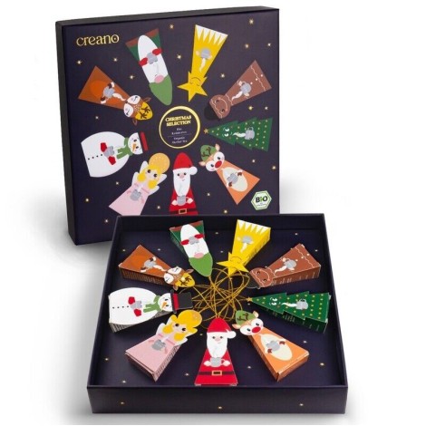 Creano Premium Weihnachts-Teebox – 9 Pyramiden – Besonderes Geschenk