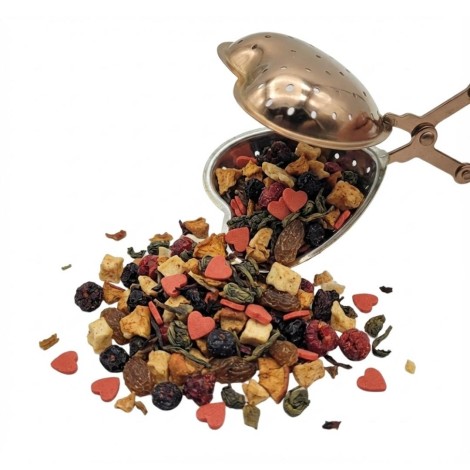 Infuseur à Thé en Rose Gold - Pince en Forme de Coeur - Acier Inoxydable