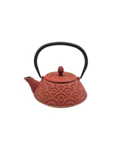 Teekanne aus Gusseisen Rot Benxi 800ml - Japanischer Stil mit Edelstahlsieb