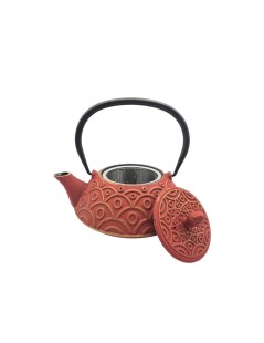 Teekanne aus Gusseisen Rot Benxi 800ml - Japanischer Stil mit Edelstahlsieb