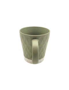 Porcelain Mug Cozy Dark Green 260ml - Textured and Modern Design