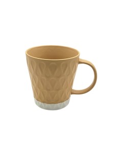 Tasse en Porcelaine Cozy Orange - 260 ml - Design Moderne et Texturé